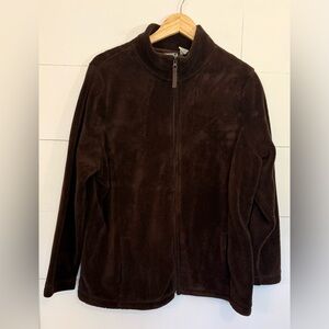 Mountain Lake Chocolate Fleece Jacket Size 2XL